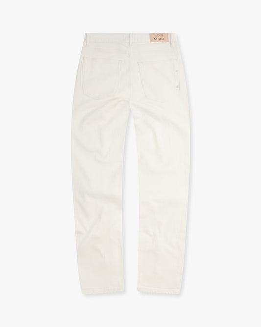 Vingt Quatre Taper Fit Chalk White Jeans